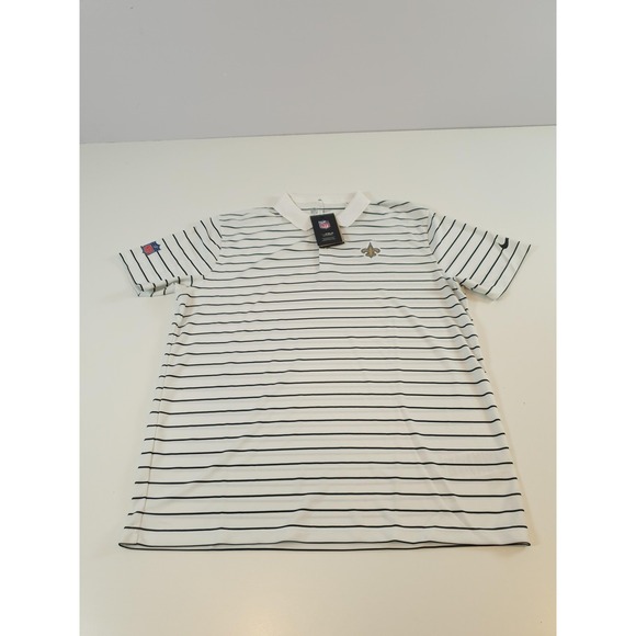 Nike Orleans Saints Coach Football Polo Shirt Men's Large Golf White Sideline - Picture 1 of 16